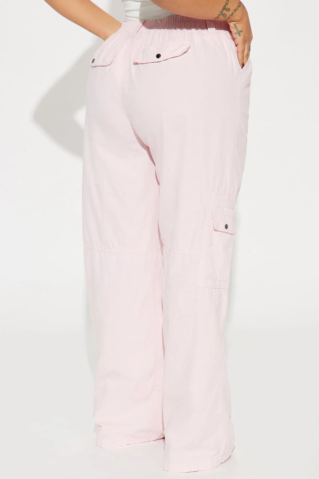 Aurea Poplin Cargo Pant - Blush