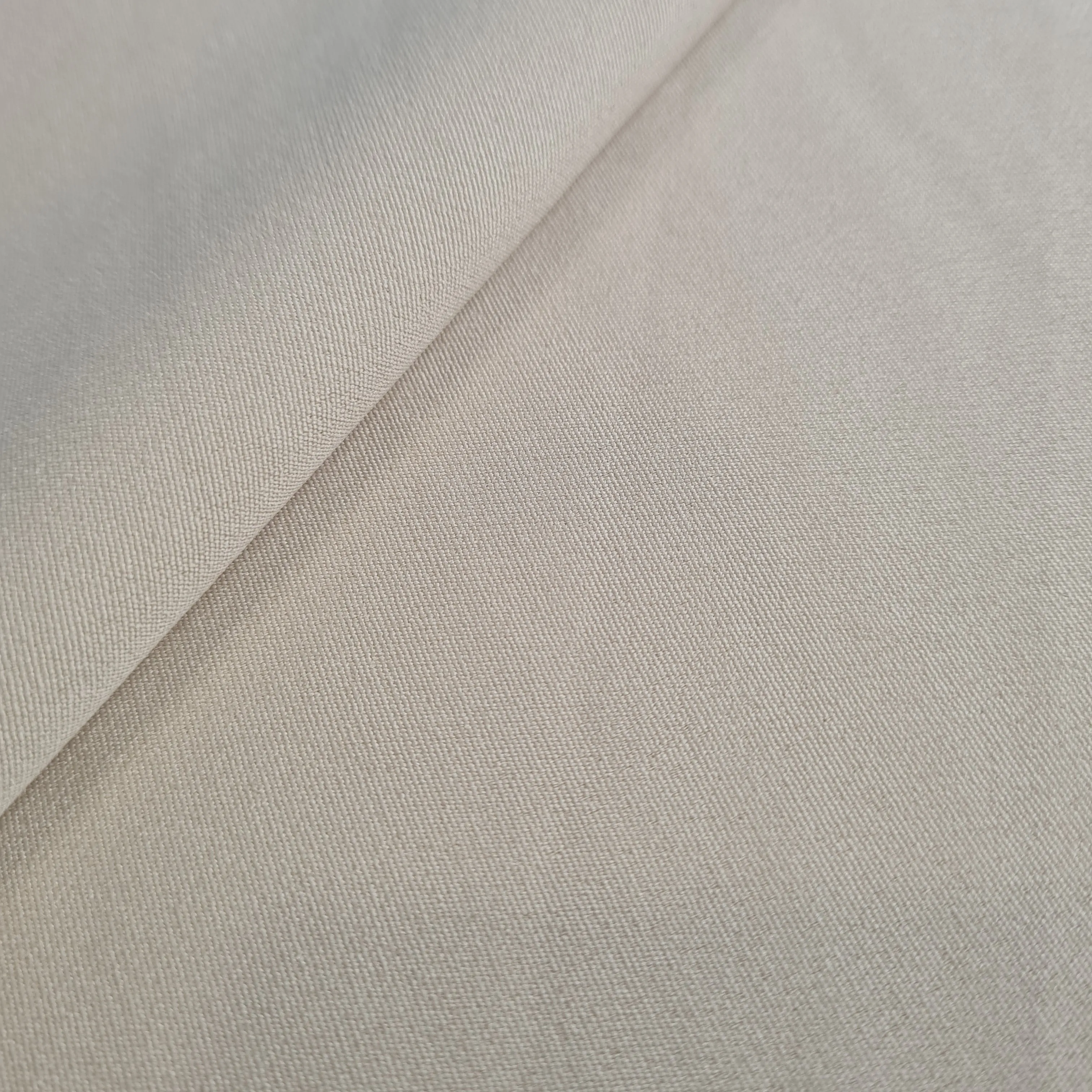 Beige Solid Banana Crepe Fabric 18004