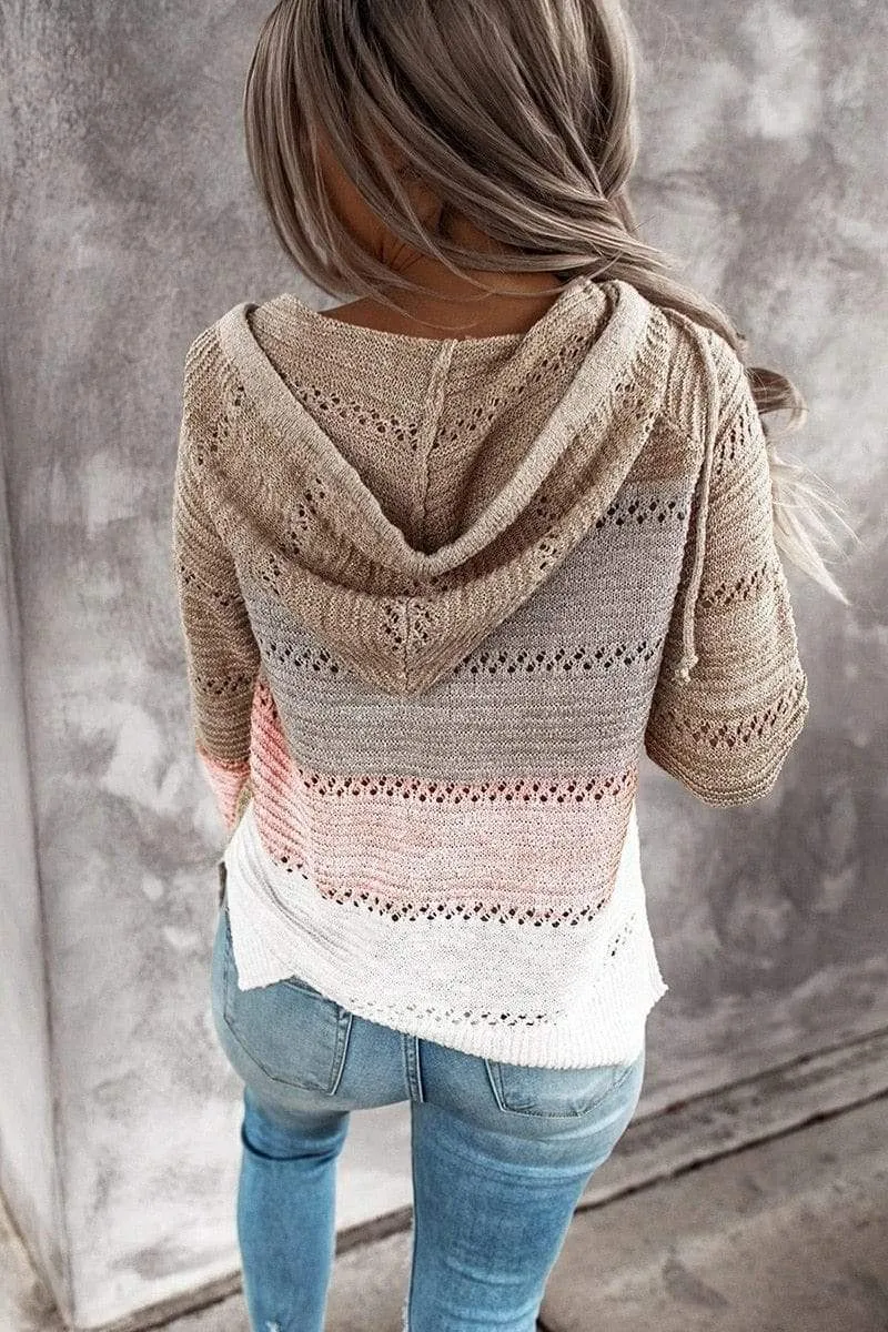 Boho Patchwork Pullover Sweater