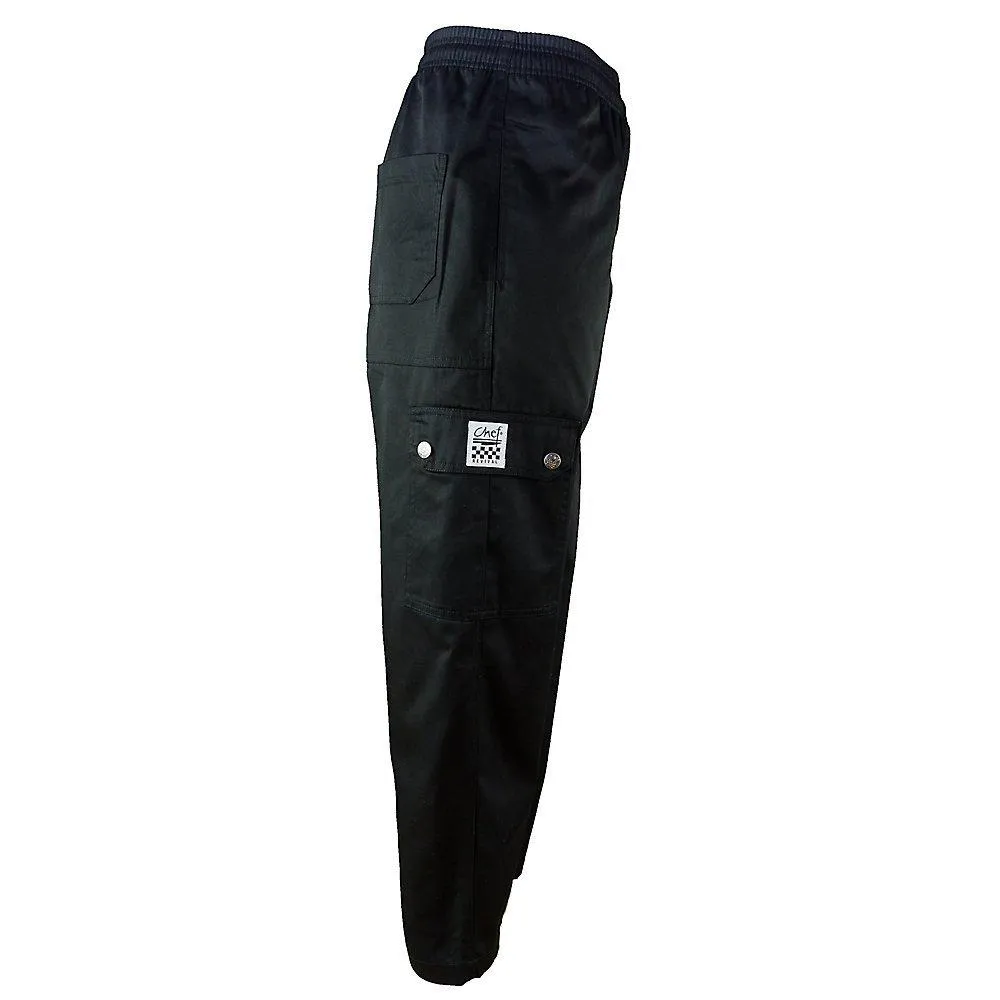 Chef Pants Cargo Black, XL