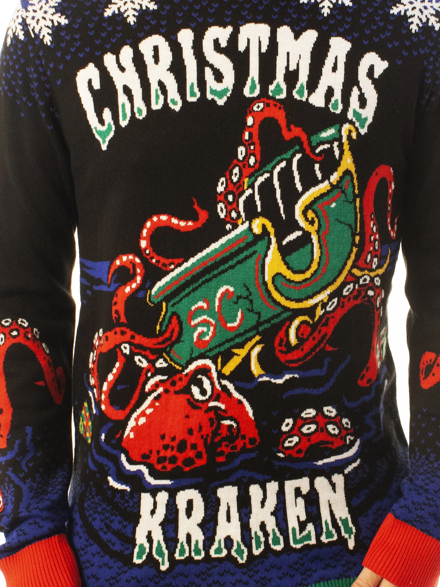 Christmas Kraken | Ugly Christmas Sweater For Men & Women | Unisex Sizing