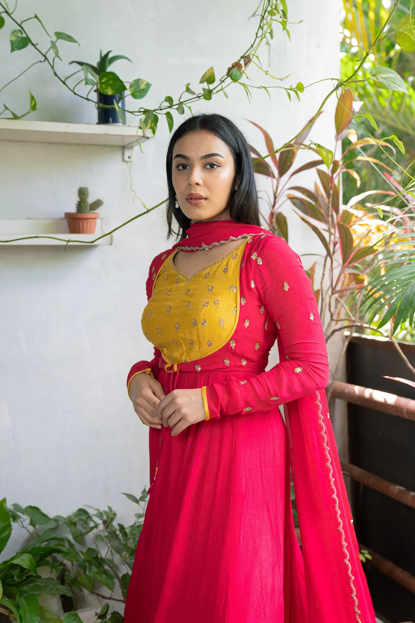 Fuchsia Anarkali