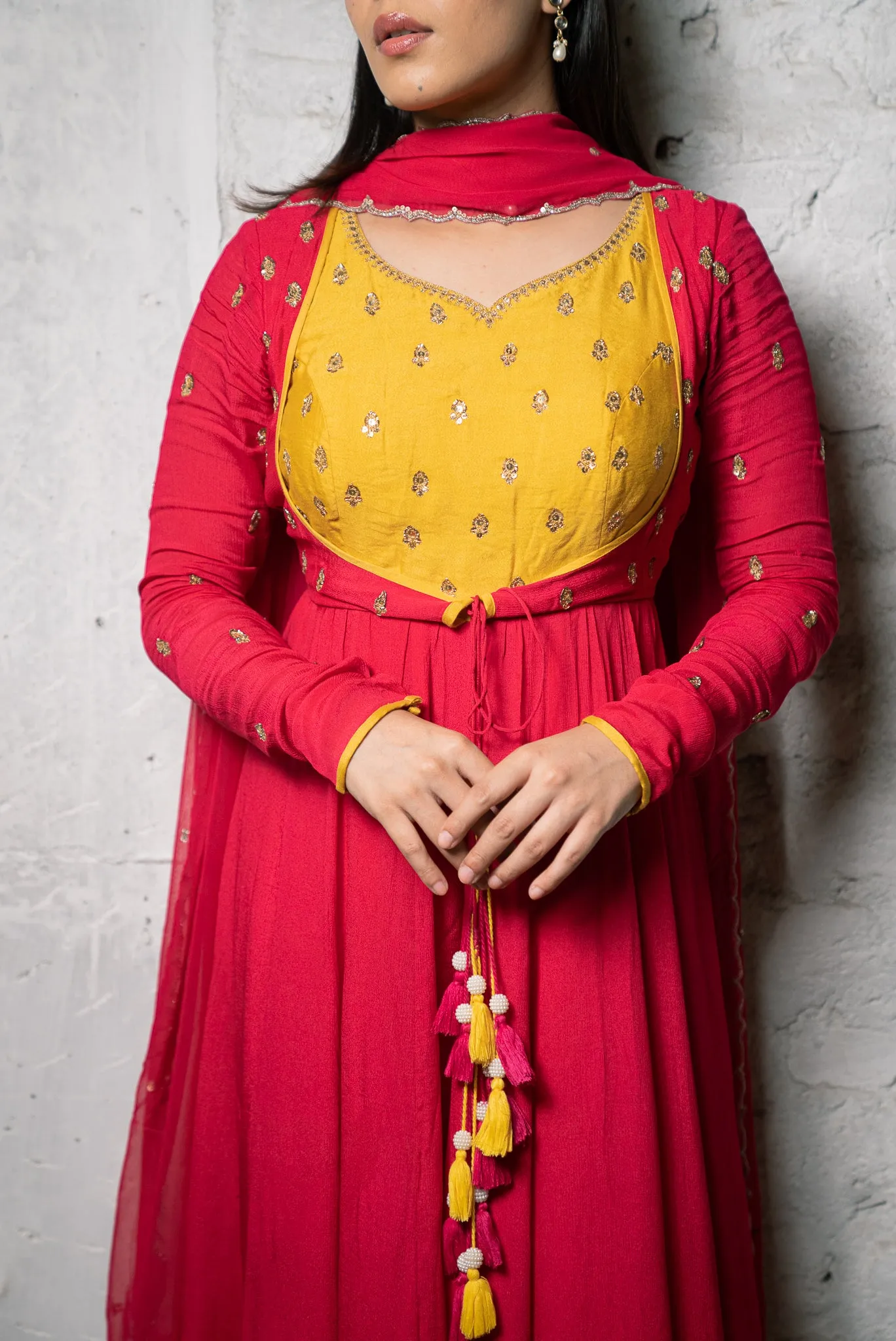 Fuchsia Anarkali