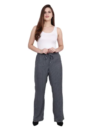 Grey Striped Pants