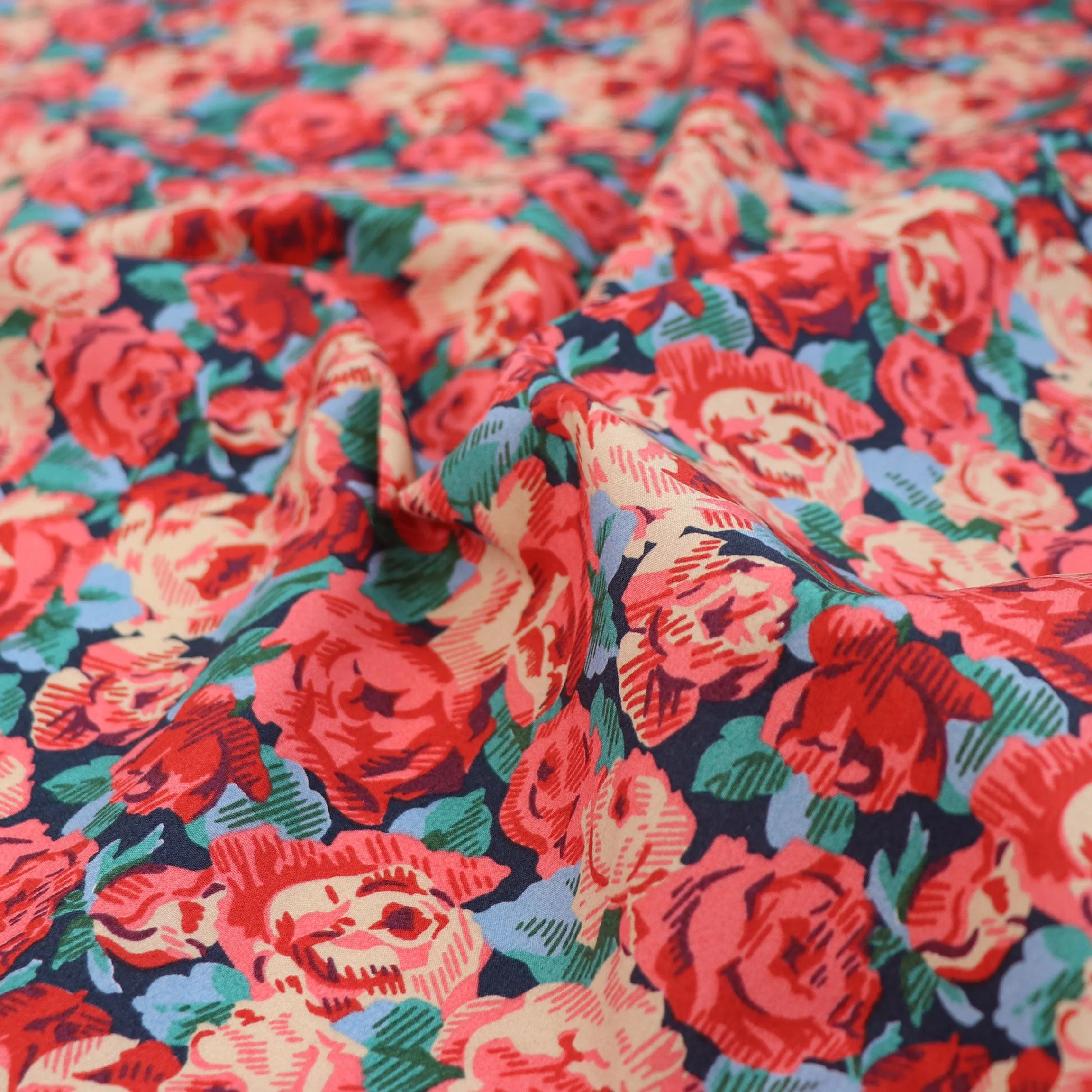 Liberty Fabrics - Roman Rose - Piccadilly Cotton Poplin - SALE