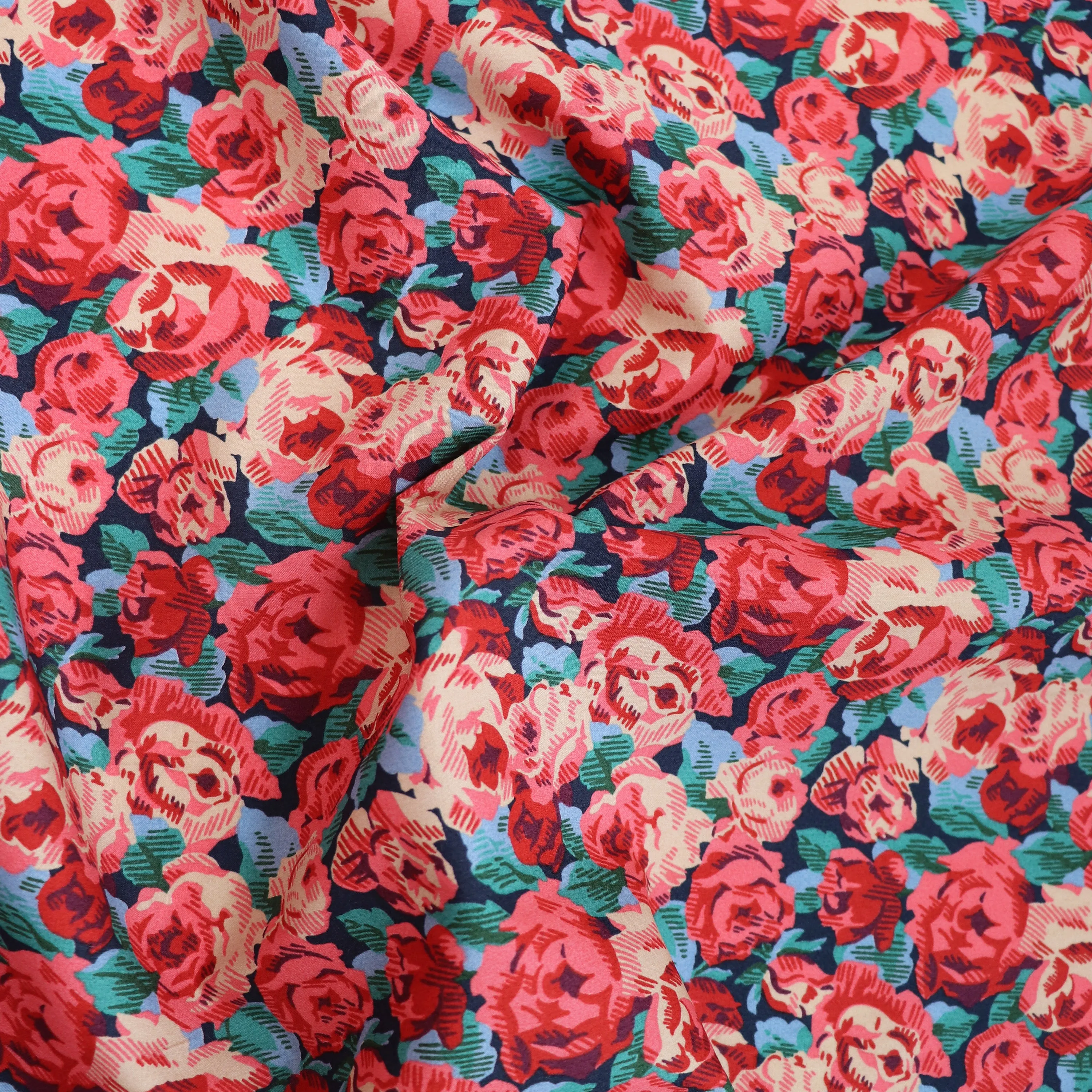 Liberty Fabrics - Roman Rose - Piccadilly Cotton Poplin - SALE