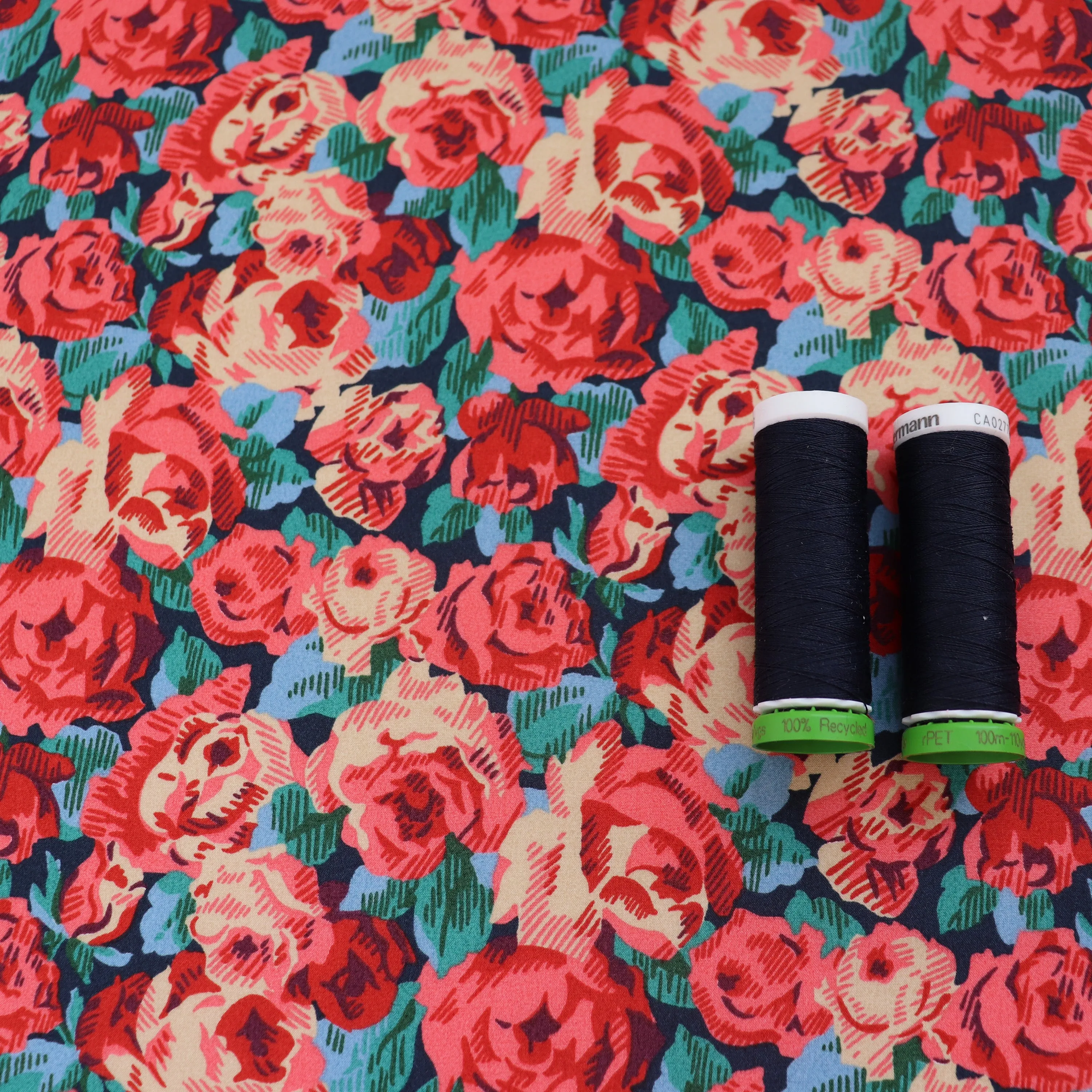 Liberty Fabrics - Roman Rose - Piccadilly Cotton Poplin - SALE