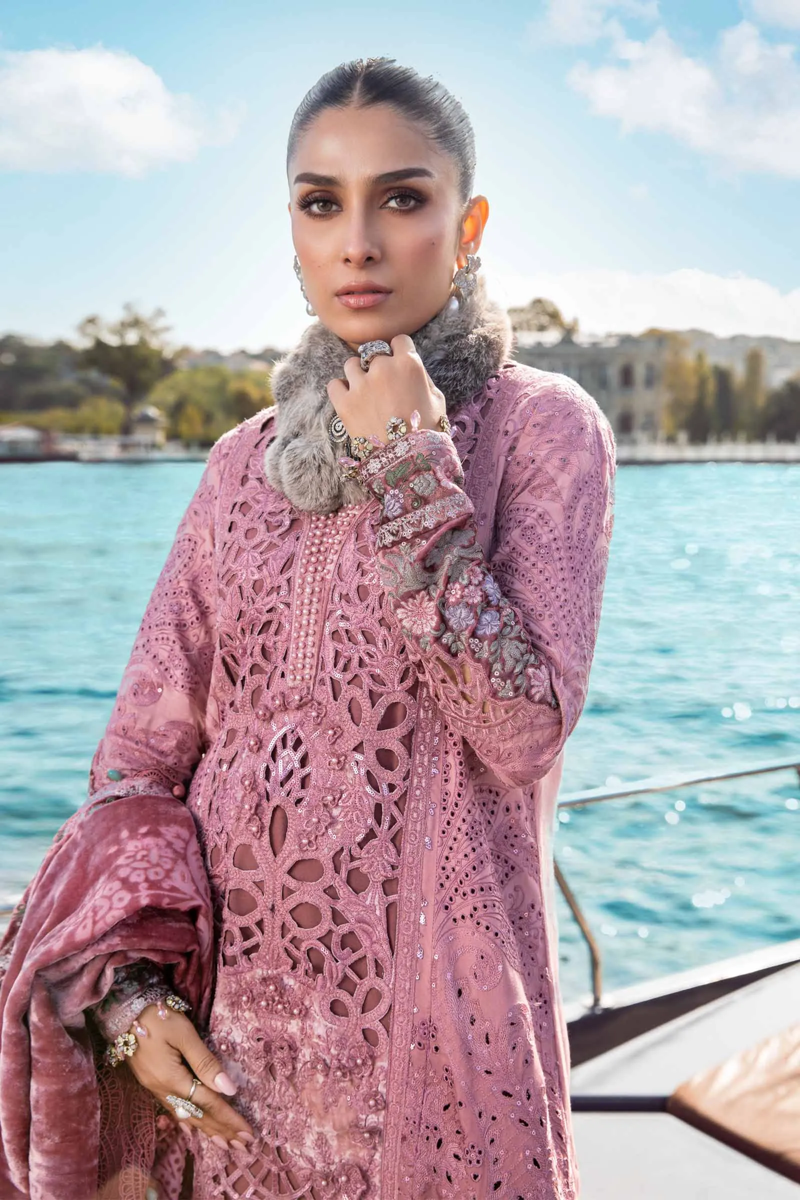 MARIA.B Linen Winter Collection – Ash Pink DL-1106