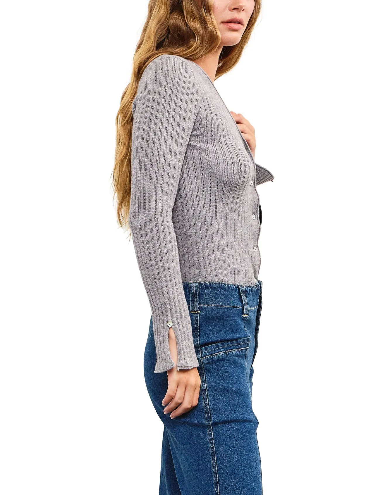 Moonbeam Fitted Cardigan Top