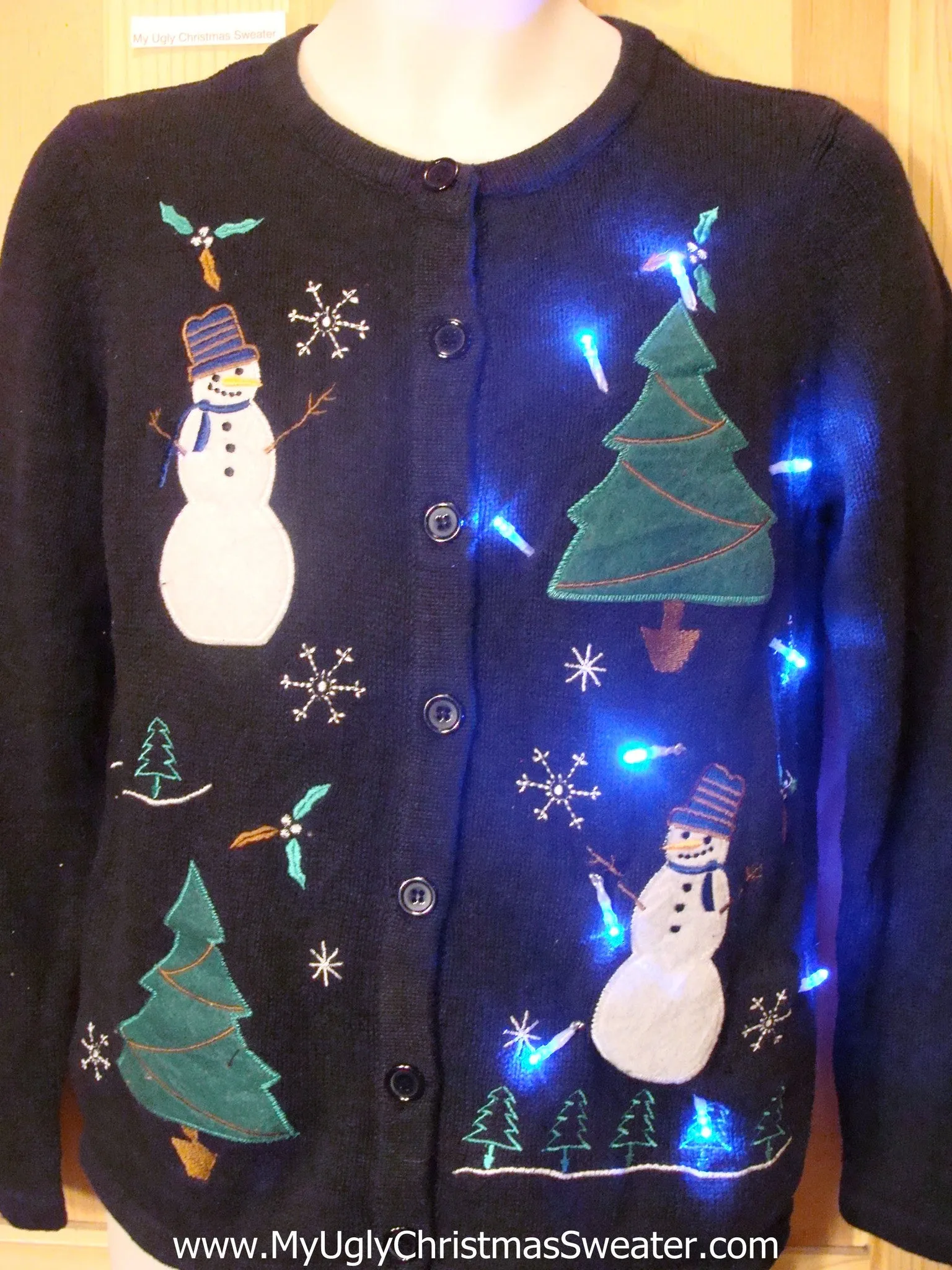 Need to Buy Christmas Sweaters?Cardigan Light Up Xmas Sweater Trees