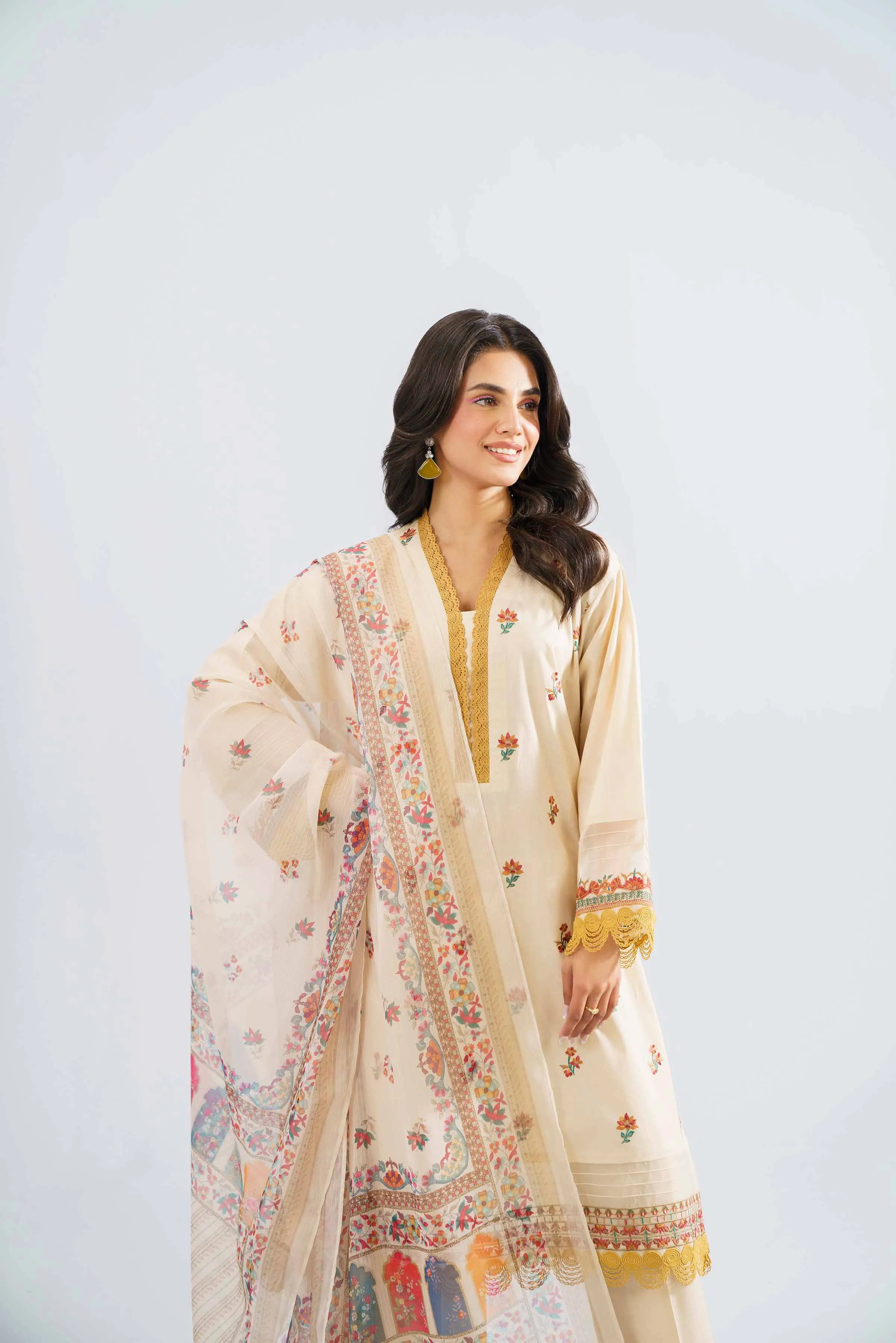 Nishat Linen Spring/Summer Lawn – 3 Piece - Embroidered Suit - 42401652