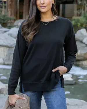 Original Essentials Long Sleeve Tee in Black by Grace & Lace (Ships in 1-2 Weeks)