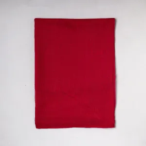 Red - Traditional Chanderi Silk Handloom Precut Fabric (0.95 meter)