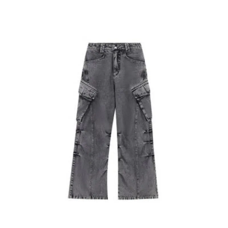 Retro Loose fit Denim Cargo Pants