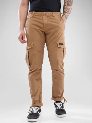 SPYKAR Men Mid Rise Regular Fit Cargo Trousers