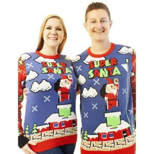 Super Santa | Ugly Christmas Sweater For Men & Women | Unisex Sizing