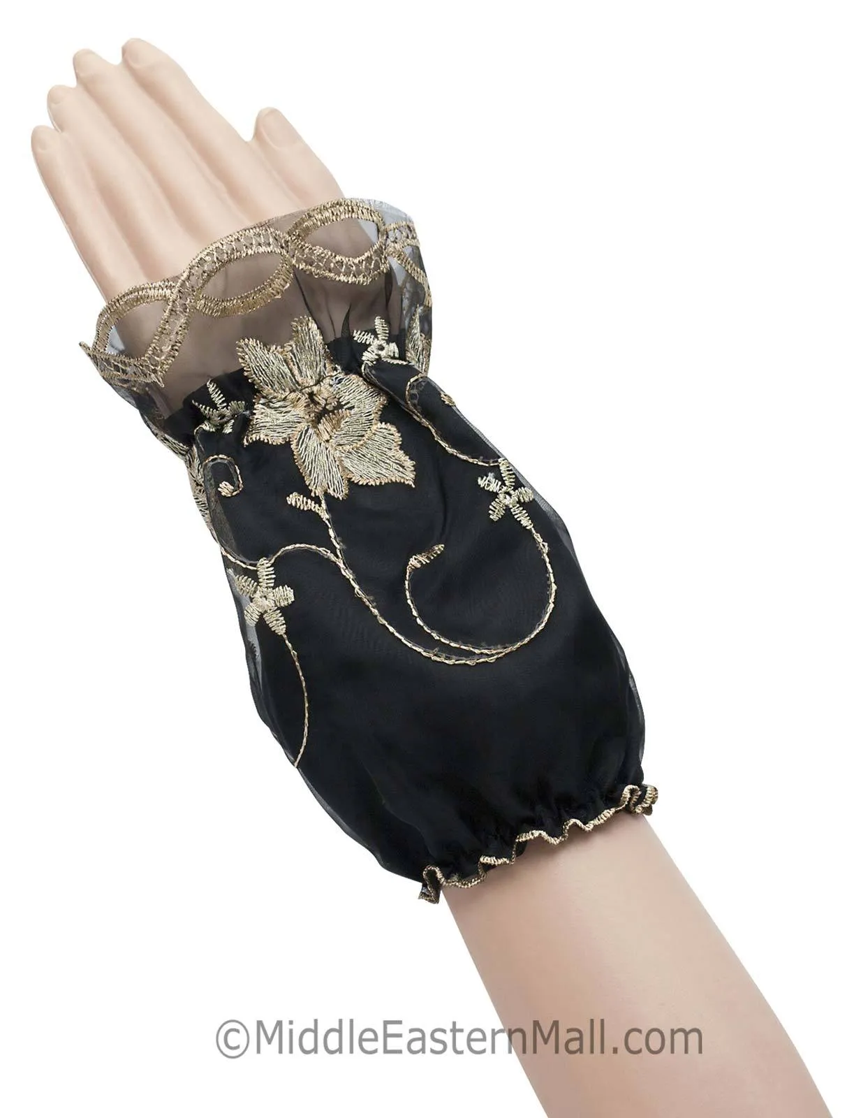 Wholesale Arm Sleeves Covers with Floral Embroidery