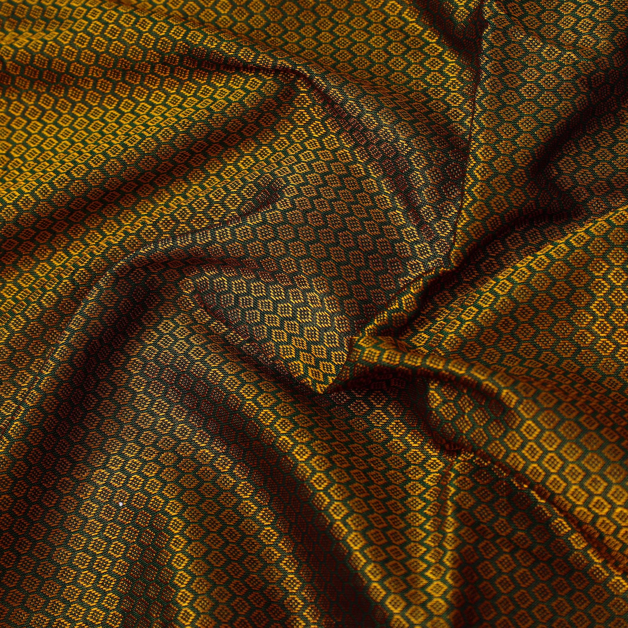 Yellow - Traditional Khun Weave Cotton Fabric 35